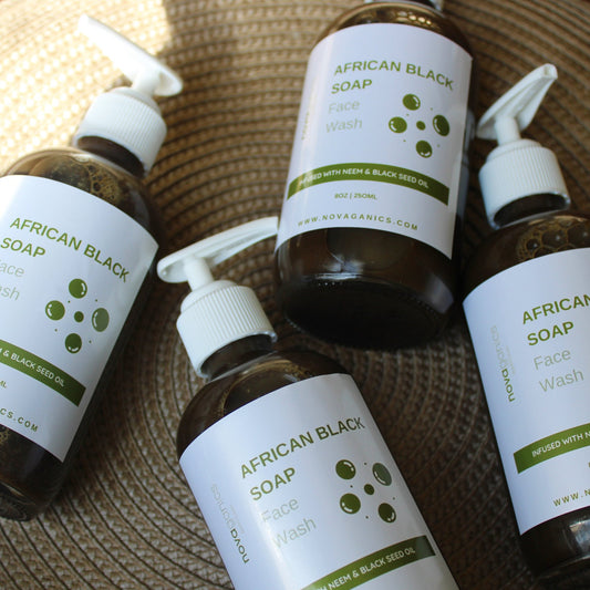 African Black Soap Face Wash - Novaganics