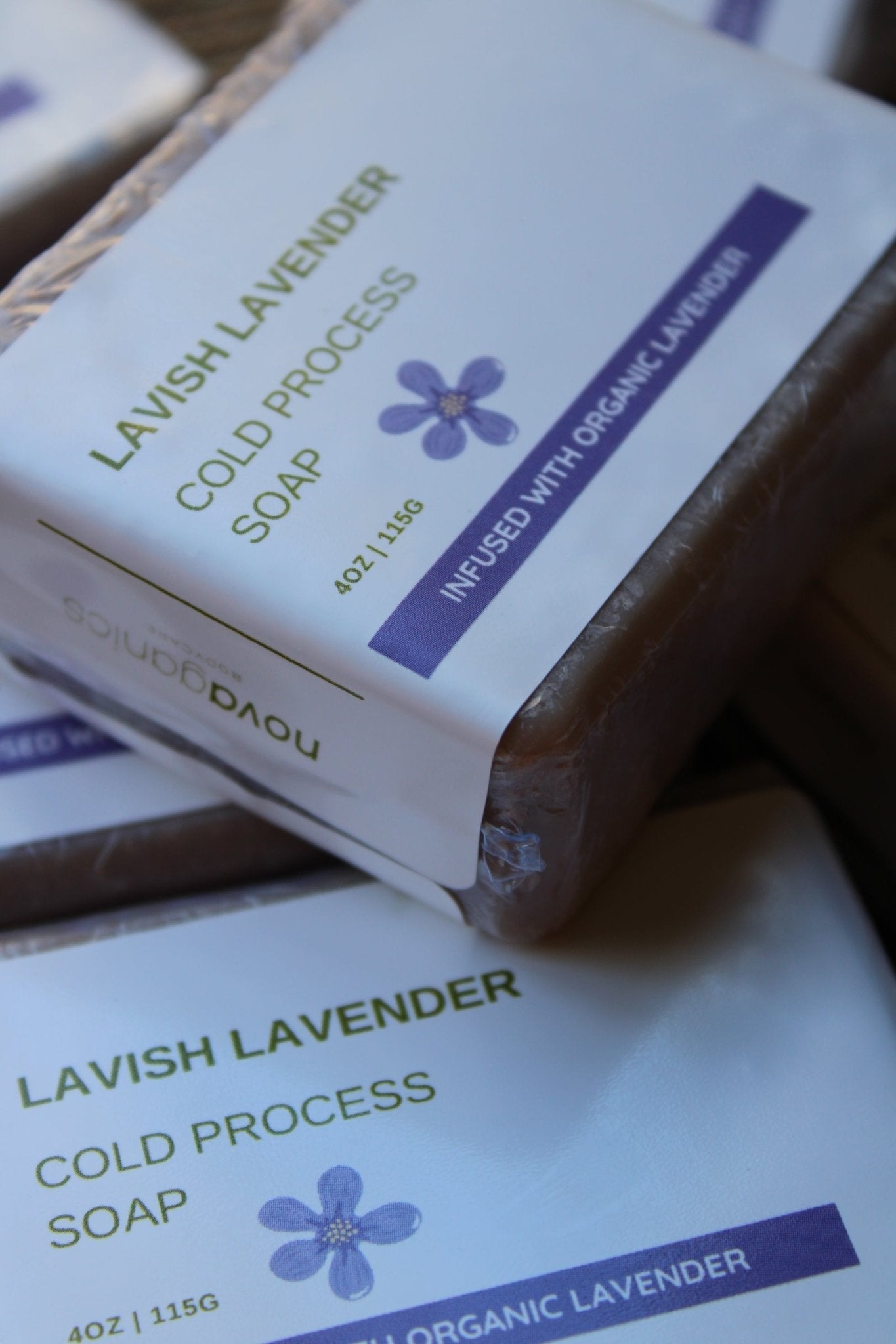 Lavish Lavender Cold Process Soap - Novaganics